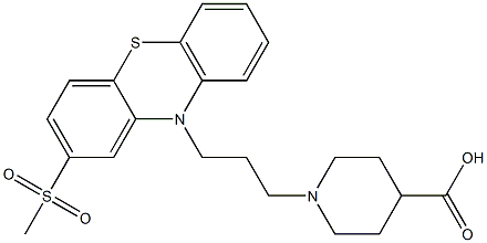 1-[3-[2-(Methylsulfonyl)-10H-phenothiazin-10-yl]propyl]piperidine-4-carboxylic acid