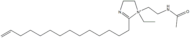 1-[2-(Acetylamino)ethyl]-1-ethyl-2-(13-tetradecenyl)-2-imidazoline-1-ium Struktur