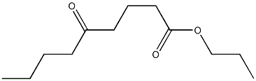 5-Ketopelargonic acid propyl ester Struktur