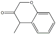 4-Methyl-2H-1-benzopyran-3(4H)-one,,结构式