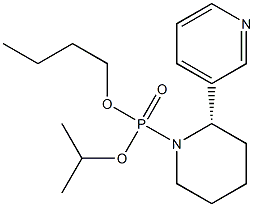 3-[(2S)-1-[Butoxy(isopropoxy)phosphinyl]piperidin-2-yl]pyridine,,结构式