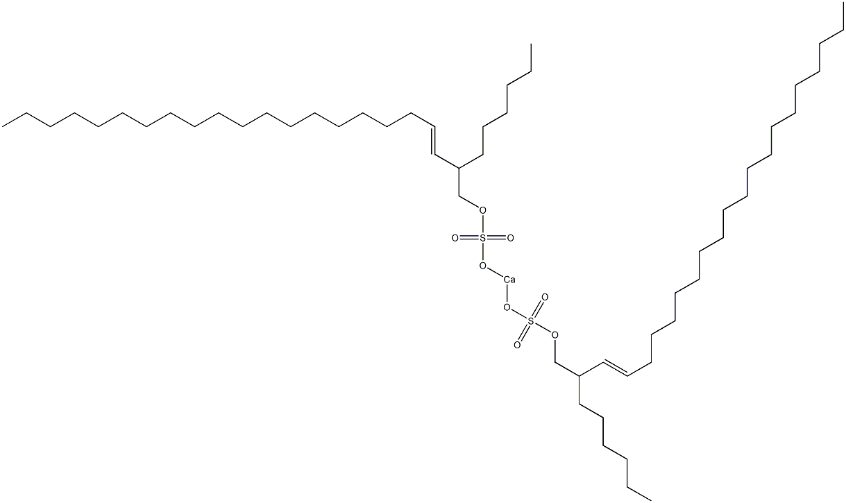 Bis(2-hexyl-3-docosenyloxysulfonyloxy)calcium Struktur