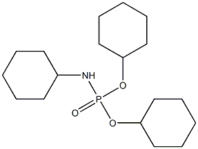 N-Cyclohexylamidophosphoric acid dicyclohexyl ester Struktur