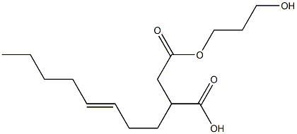 3-(3-Octenyl)succinic acid hydrogen 1-(3-hydroxypropyl) ester,,结构式
