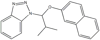 1-[1-(2-Naphthalenyloxy)-2-methylpropyl]-1H-benzotriazole,,结构式