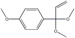 4-(1,1-Dimethoxy-2-propenyl)-1-methoxybenzene,,结构式