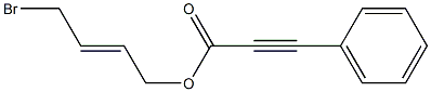 3-フェニルプロピン酸(2E)-4-ブロモ-2-ブテニル 化学構造式