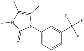 1-[3-(トリフルオロメチル)フェニル]-3,4,5-トリメチル-4-イミダゾリン-2-オン 化学構造式