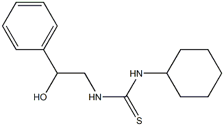 1-(2-ヒドロキシ-2-フェニルエチル)-3-シクロヘキシルチオ尿素 化学構造式
