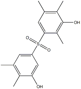 3,3'-Dihydroxy-2,4,4',5,5'-pentamethyl[sulfonylbisbenzene] Structure