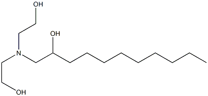 1-[Bis(2-hydroxyethyl)amino]-2-undecanol,,结构式