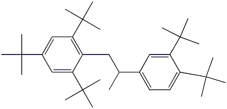 1-(2,4,6-Tri-tert-butylphenyl)-2-(3,4-di-tert-butylphenyl)propane Structure