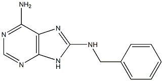 6-Amino-8-benzylamino-9H-purine Structure