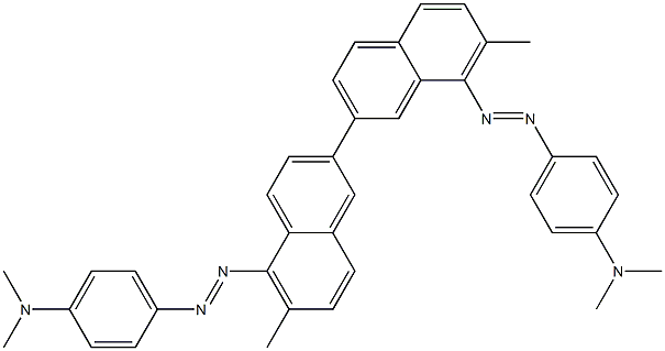 4,4'-Bis(4-dimethylaminophenylazo)-3,3'-dimethyl-6,7'-binaphthalene