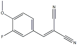 (3-Fluoro-4-methoxybenzylidene)malononitrile Structure