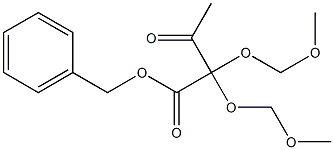 2,2-Di(methoxymethoxy)-3-oxobutanoic acid benzyl ester,,结构式