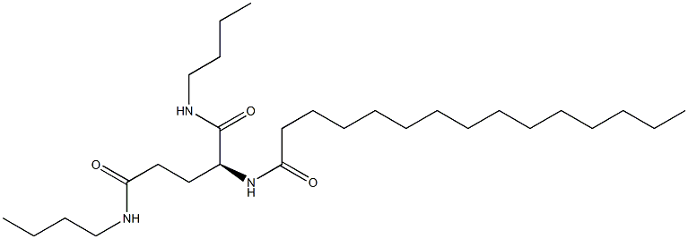 N2-Pentadecanoyl-N1,N5-dibutylglutaminamide Struktur