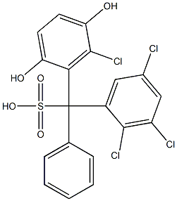  (6-Chloro-2,5-dihydroxyphenyl)(2,3,5-trichlorophenyl)phenylmethanesulfonic acid