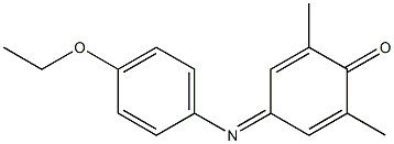 4-(4-Ethoxyphenylimino)-2,6-dimethyl-2,5-cyclohexadien-1-one 结构式