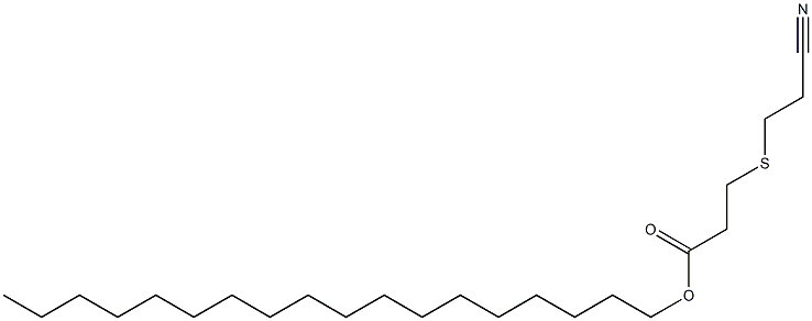 3-(2-Cyanoethylthio)propionic acid octadecyl ester Structure