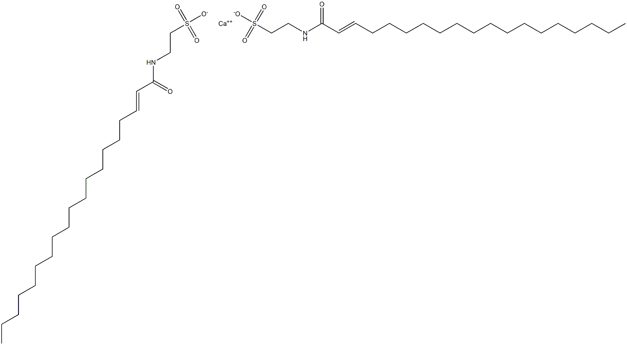 Bis[N-(2-nonadecenoyl)taurine]calcium salt Structure