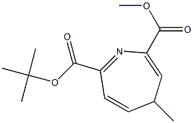 7-tert-Butoxycarbonyl-2-methoxycarbonyl-4-methyl-4H-azepine,,结构式