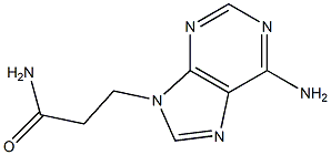 6-Amino-9H-purine-9-propanamide Structure