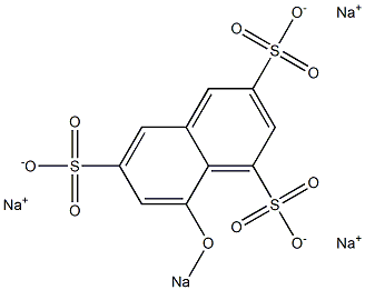 8-Sodiooxy-1,3,6-naphthalenetrisulfonic acid trisodium salt Structure