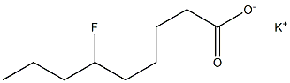 6-Fluoropelargonic acid potassium salt 结构式