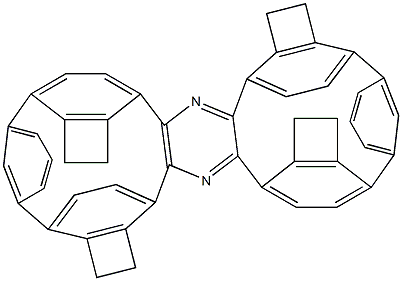 2,3:5,6-Bis[m-phenylenebis(ethylene-4,1-phenylene)]pyrazine,,结构式
