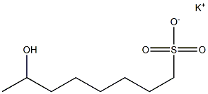 7-Hydroxyoctane-1-sulfonic acid potassium salt,,结构式