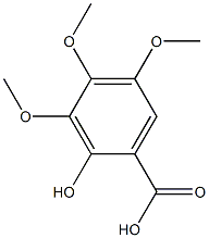 2-Hydroxy-3,4,5-trimethoxybenzoic acid Structure