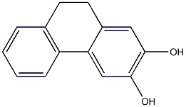 9,10-Dihydrophenanthrene-2,3-diol Structure