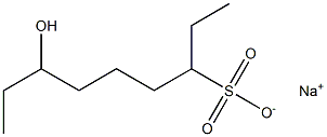 7-ヒドロキシノナン-3-スルホン酸ナトリウム 化学構造式