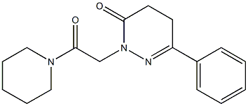 4,5-Dihydro-6-phenyl-2-[2-oxo-2-piperidinoethyl]pyridazin-3(2H)-one 结构式