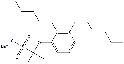 2-(2,3-Dihexylphenoxy)propane-2-sulfonic acid sodium salt