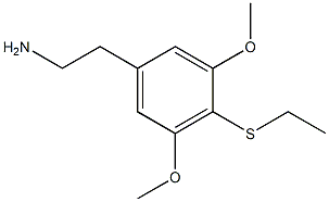 4-(Ethylthio)-3,5-dimethoxybenzeneethanamine Structure