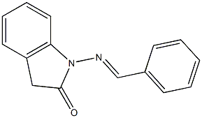 1-[Benzylideneamino]-1H-indol-2(3H)-one Structure
