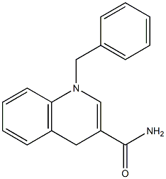 1-Benzyl-1,4-dihydroquinoline-3-carboxamide 结构式