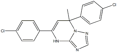 4,7-Dihydro-7-methyl-5,7-bis(4-chlorophenyl)[1,2,4]triazolo[1,5-a]pyrimidine