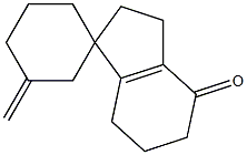 2,3,6,7-Tetrahydro-3'-methylenespiro[1H-indene-1,1'-cyclohexan]-4(5H)-one Structure