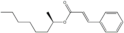 (-)-Cinnamic acid (R)-1-methylheptyl ester Structure