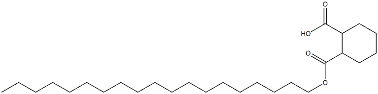 Cyclohexane-1,2-dicarboxylic acid hydrogen 1-nonadecyl ester Struktur