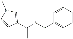 3-[1-(Benzylthio)ethenyl]-1-methyl-1H-pyrrole,,结构式