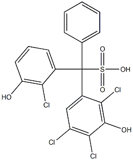 (2-Chloro-3-hydroxyphenyl)(2,4,5-trichloro-3-hydroxyphenyl)phenylmethanesulfonic acid