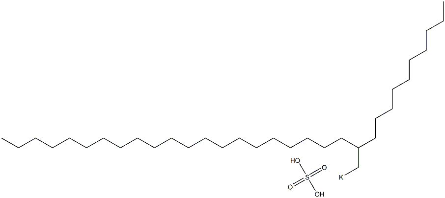 Sulfuric acid 2-decyltricosyl=potassium salt