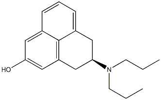 (2R)-2,3-Dihydro-2-(dipropylamino)-1H-phenalen-5-ol 结构式