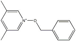 3,5-Dimethyl-1-(benzyloxy)pyridin-1-ium,,结构式
