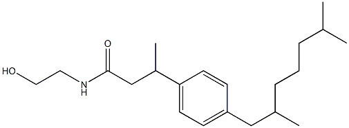 N-[3-[4-(2,6-Dimethylheptyl)phenyl]butanoyl]-2-hydroxyethylamine,,结构式