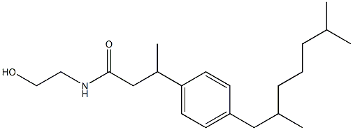 N-[3-[4-(2,6-Dimethylheptyl)phenyl]butanoyl]-2-hydroxyethylamine Structure